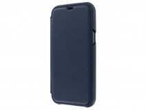 Graffi Oyster Mastrotto Leer Navy - iPhone 12/12 Pro hoesje