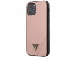 Guess Saffiano Case Roze - iPhone 12/12 Pro hoesje