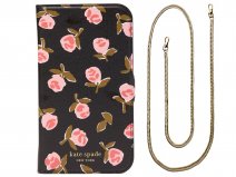 Kate Spade Knott Ditsy Rose Folio Chain - iPhone 12/12 Pro Hoesje