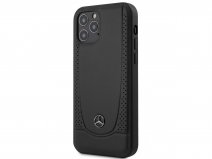 Mercedes-Benz Urban Leather Case Zwart - iPhone 12/12 Pro hoesje