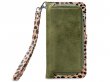 Mobilize 2in1 Magnet Zipper Case Green Leopard - iPhone 12/12 Pro hoesje