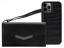 Mobilize Elegant Magnet Clutch Black Croco - iPhone 12 / 12 Pro hoesje
