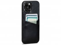 Sena Lugano Wallet Zwart - iPhone 12/12 Pro Hoesje Leer
