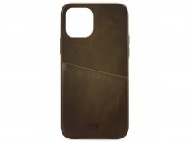 Senza Desire Card Case Burned Olive - iPhone 12/12 Pro hoesje Leer