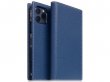 SLG Design D8 Folio Leer Navy Blue - iPhone 12 Mini hoesje