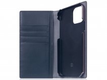 SLG Design D5 CSL Donkerblauw Leer - iPhone 12/12 Pro hoesje