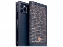 SLG Design D5 CSL Donkerblauw Leer - iPhone 12/12 Pro hoesje