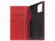 SLG Design D7 Italian Wax Leer Rood - iPhone 12/12 Pro hoesje