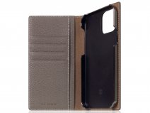 SLG Design D8 Folio Leer Etoff Cream - iPhone 12/12 Pro hoesje