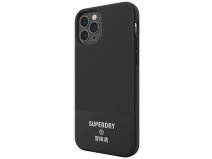 Superdry Canvas Case Zwart - iPhone 12/12 Pro hoesje