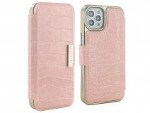 Ted Baker Pink Croco Folio Case - iPhone 12/12 Pro Hoesje