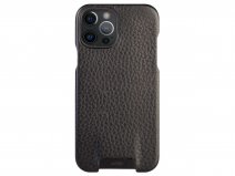 Vaja Grip MagSafe Leather Case Zwart - iPhone 12/12 Pro Hoesje Leer