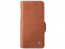 Vaja Wallet Agenda Case Cognac - iPhone 12/12 Pro Hoesje Leer