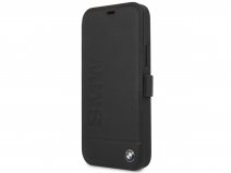 BMW Signature Bookcase Zwart Leer - iPhone 12 Pro Max hoesje