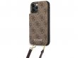 Guess 4G Crossbody Case Bruin - iPhone 12 Pro Max hoesje