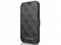 Guess 4G Monogram Bookcase Grijs - iPhone 12 Pro Max hoesje