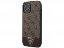 Guess 4G Triangle Case Bruin - iPhone 12 Pro Max hoesje