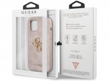 Guess Big 4G Monogram Case Roze - iPhone 12 Pro Max hoesje