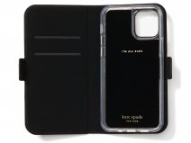 Kate Spade Spencer 2in1 Folio Zwart - iPhone 12 Pro Max Hoesje Uitneembaar