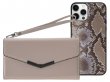Mobilize Elegant Magnet Clutch Beige Snake - iPhone 12 Pro Max hoesje