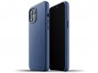 Mujjo Full Leather Case Blauw - iPhone 12 Pro Max Hoesje Leer