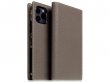 SLG Design D8 Folio Leer Etoff Cream - iPhone 12 Pro Max hoesje