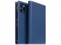 SLG Design D8 Folio Leer Navy Blue - iPhone 12 Pro Max hoesje