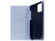 SLG Design D8 Folio Leer Powder Blue - iPhone 12 Pro Max hoesje