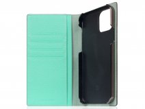 SLG Design D8 Folio Leer Teal - iPhone 12 Pro Max hoesje