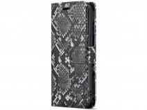 CaseMania Snake 2in1 Magnetic Bookcase Zwart - iPhone 13 Hoesje