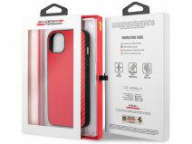Ferrari Carbon Stripe Case Rood - iPhone 13 Hoesje