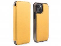 Greenwich Blake MagSafe Leather Folio Canary - iPhone 13 Hoesje