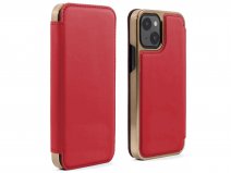 Greenwich Blake MagSafe Leather Folio Flash Red - iPhone 13 Hoesje