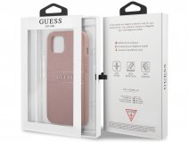 Guess Saffiano Case Roze - iPhone 13 hoesje