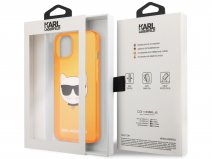 Karl Lagerfeld Choupette Case Oranje - iPhone 13 hoesje