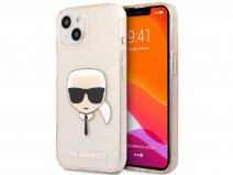 Karl Lagerfeld Ikonik Glitter Case Goud - iPhone 13 hoesje