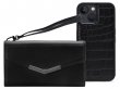 Mobilize Elegant Magnet Clutch Black Croco - iPhone 13 hoesje
