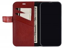 Pierre Cardin Bookcase Rood Leer - iPhone 13 hoesje