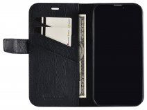Pierre Cardin Bookcase Zwart Leer - iPhone 13 hoesje
