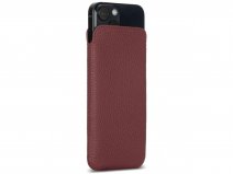 Sena Ultraslim Sleeve Rood Leer - iPhone 13 hoesje