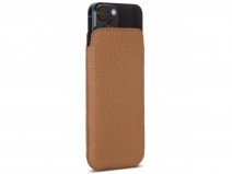 Sena Ultraslim Wallet Sleeve Bruin Leer - iPhone 13 hoesje