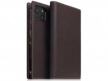 SLG Design D8 Folio Leer Brown Cream - iPhone 13 hoesje