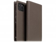 SLG Design D8 Folio Leer Etoffe Cream - iPhone 13 hoesje