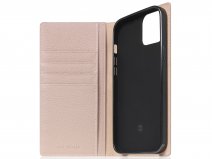 SLG Design D8 Folio Leer Light Cream - iPhone 13 hoesje