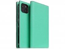 SLG Design D8 Folio Leer Teal - iPhone 13 hoesje