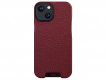Vaja Grip Leather MagSafe Case Rood - iPhone 13 Hoesje Leer