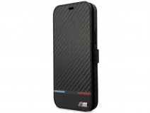 BMW M Colors Carbon Bookcase - iPhone 13 Mini hoesje