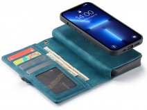 CaseMania 2in1 Wallet Case met Ritsvak Groen - iPhone 13 Mini Hoesje