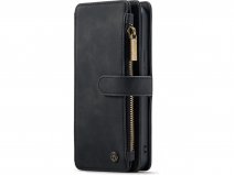 CaseMania Ritsvak Wallet Case Zwart - iPhone 13 Mini Hoesje