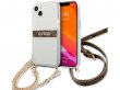 Guess 4G Monogram Crossbody Case Bruin - iPhone 13 Mini hoesje
